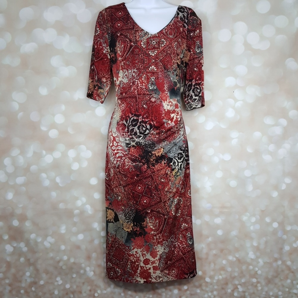 Size 14 bohemian print dress